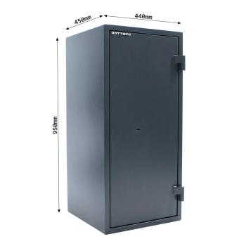 Rottner Dokumententresor EN1 Fire Hero 100 Doppelbartschloss anthrazit T06320